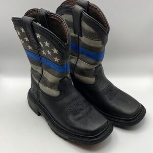 Rocky Kids Black and Blue Star Boots
757